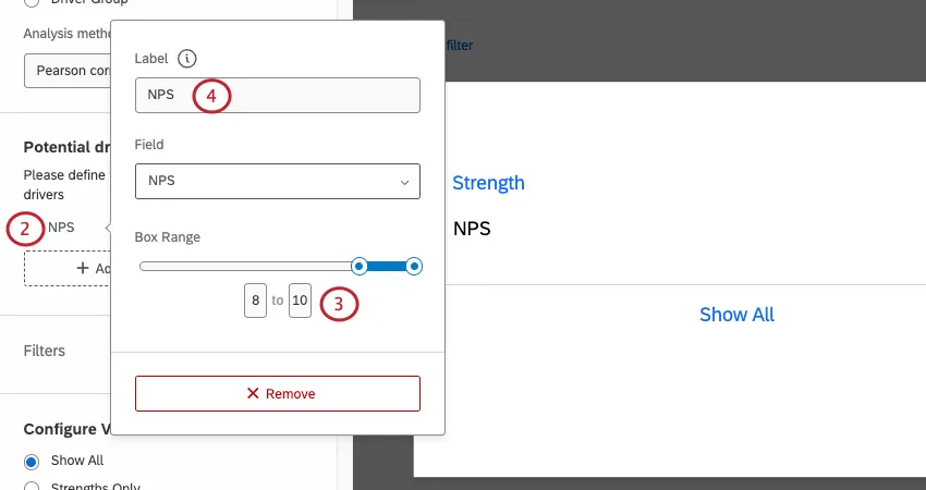 Image montrant comment ré-étiqueter les points clés et configurer le top box