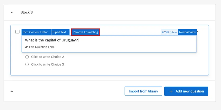 削除する書式がある場合、テキストの差し込みタブの右側に書式の削除タブが表示され、そうでない場合は表示されない。