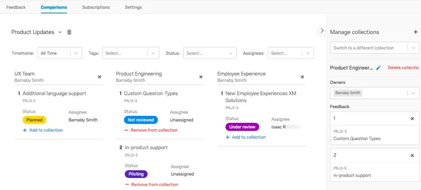 a guia de comparações