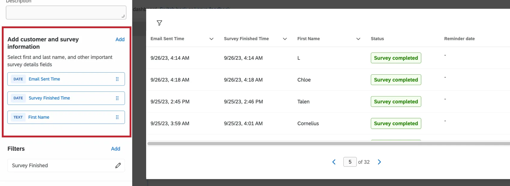 フロントラインリマインダーウィジェットを設定するために顧客情報を追加します。