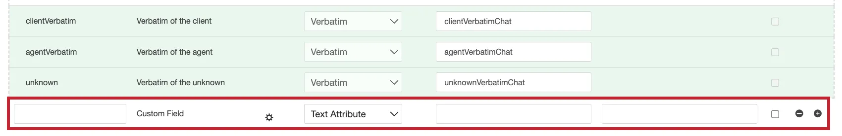 atributos personalizados