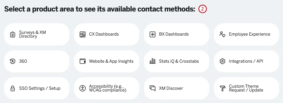 domaines de produits disponibles