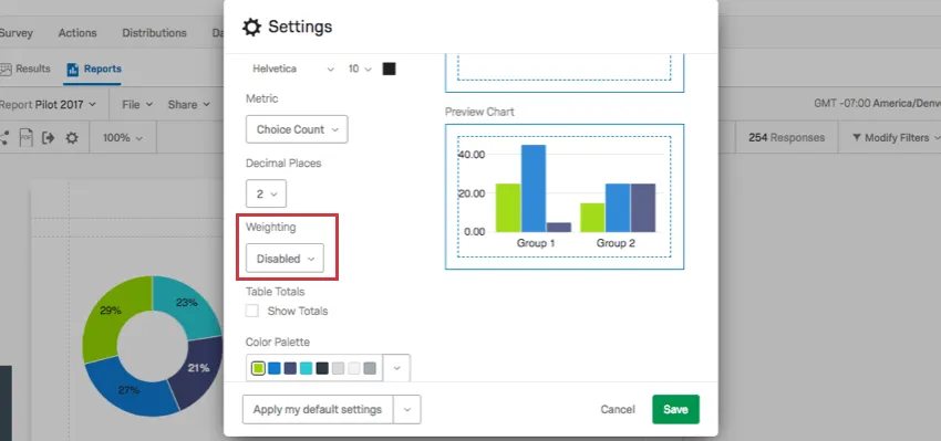 Champ de pondération