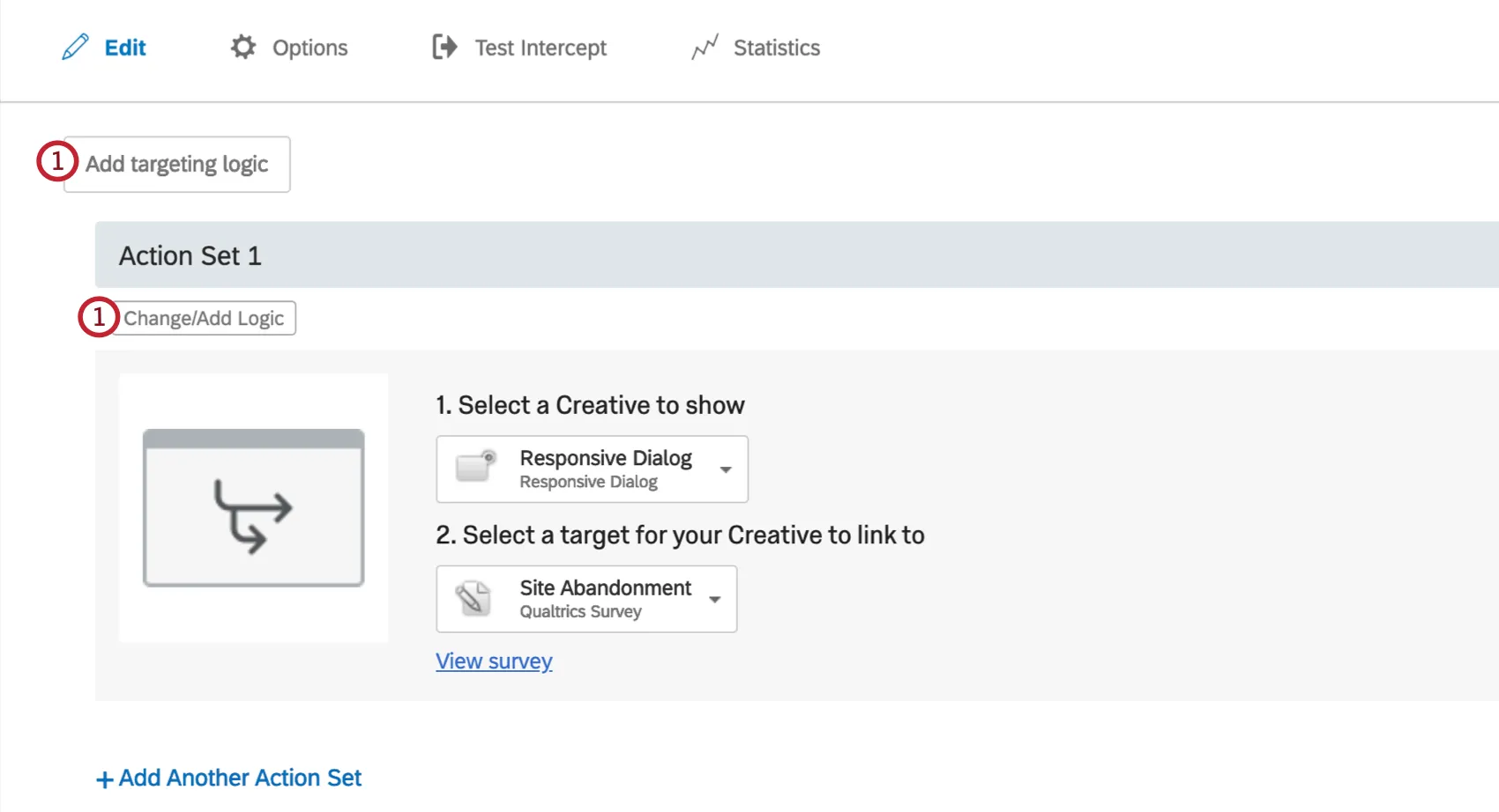 ajouter de la logique à un intercept