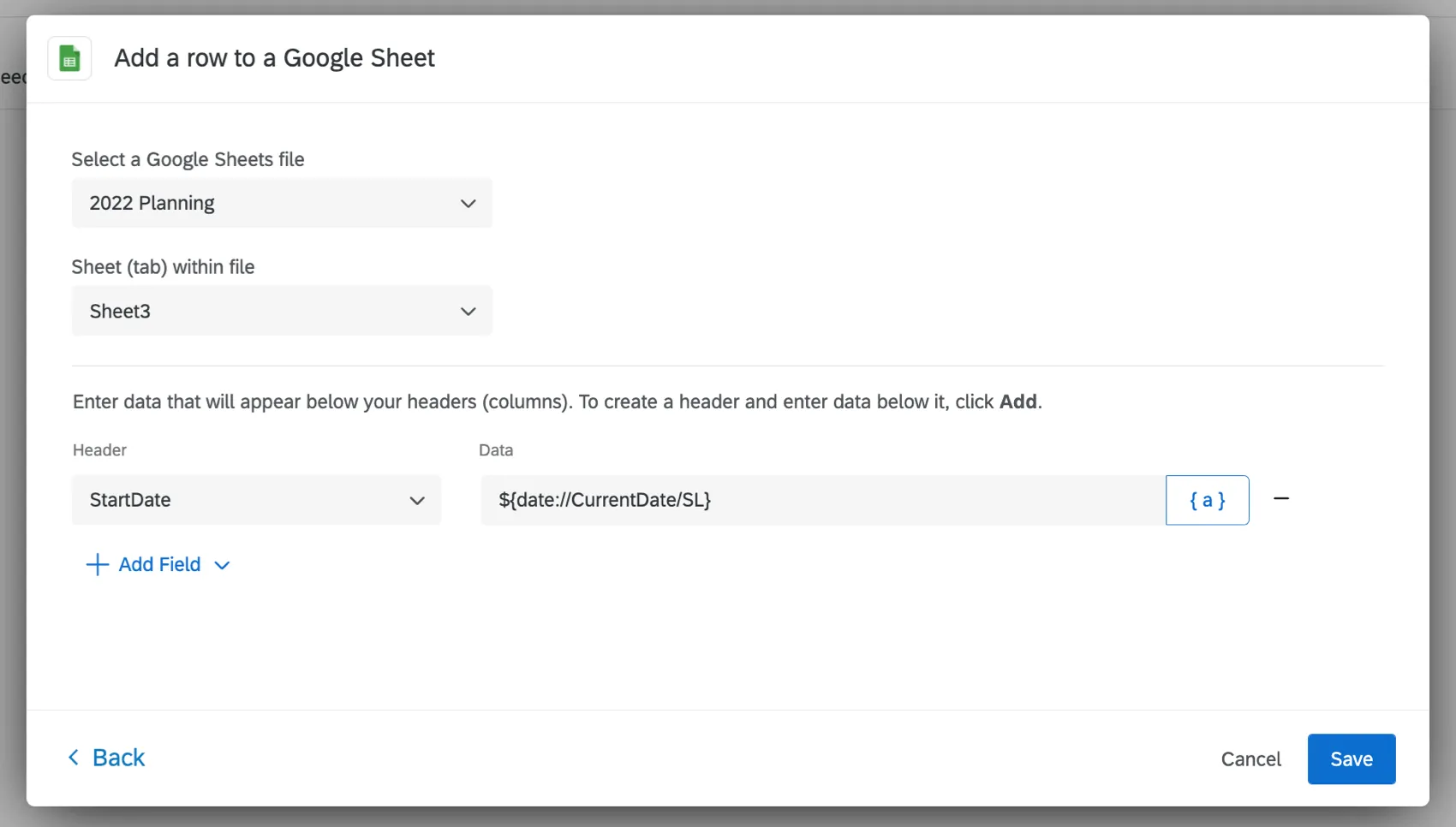 adding the file to an existing sheet