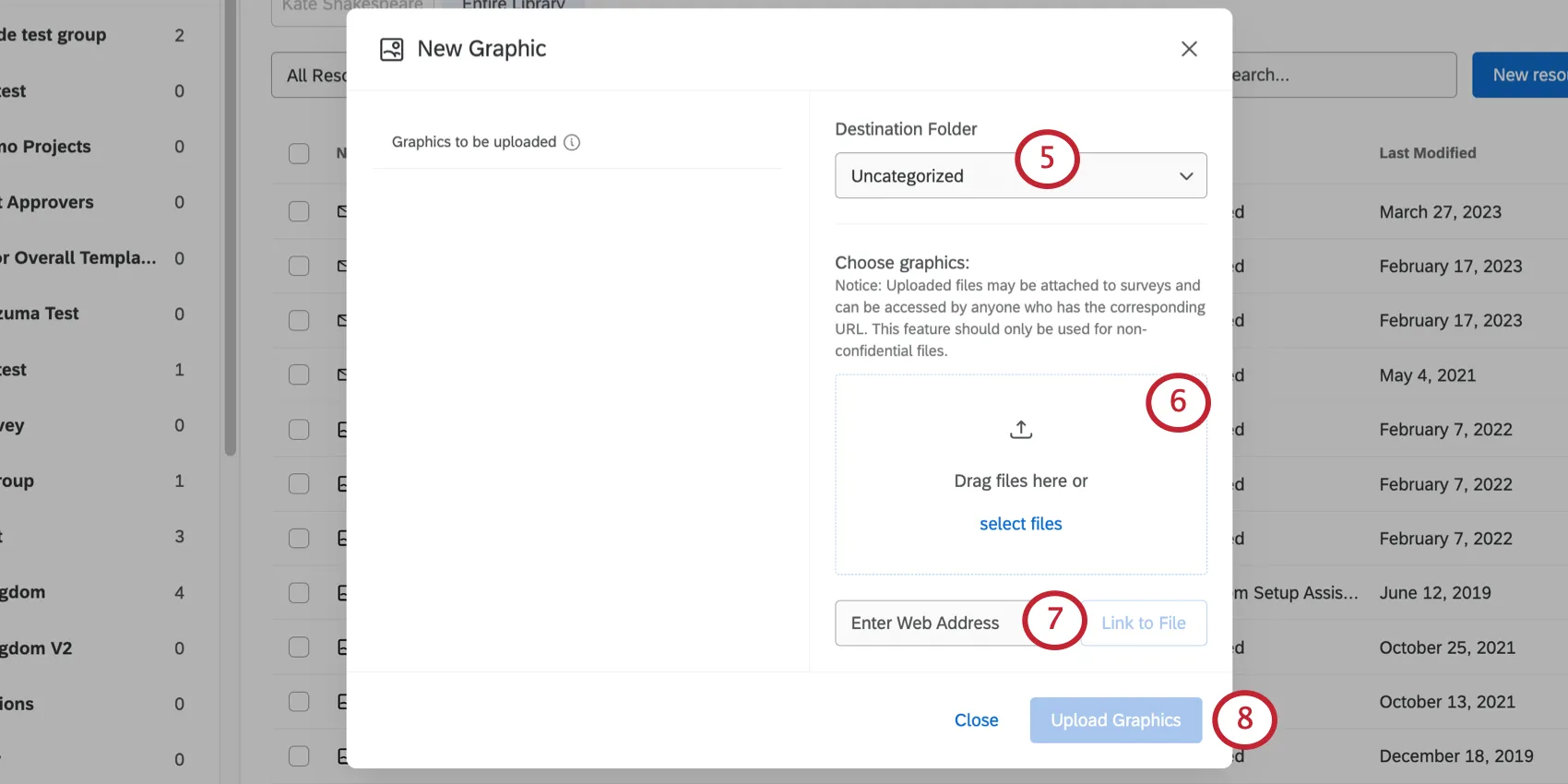 sélection dun graphique à télécharger et saisie des détails