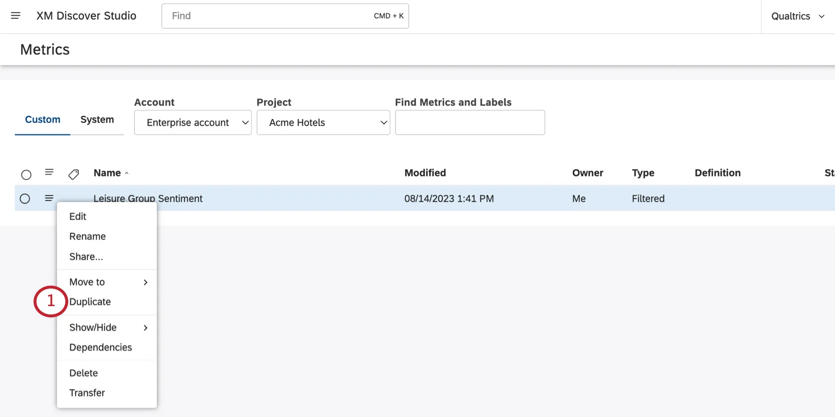 Schaltfläche „duplizieren“