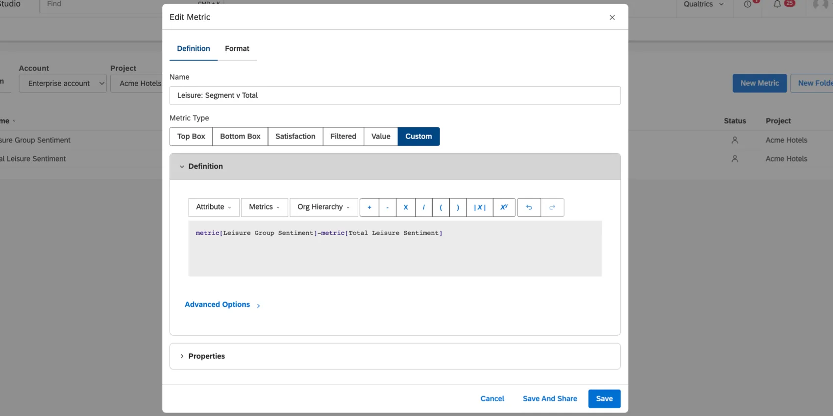 unimmagine della formula metrica matematica personalizzata fornita sopra