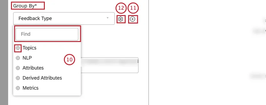 Select the option by which to group data for your report