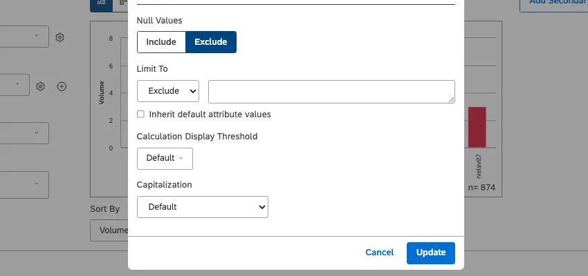 include exclude settings