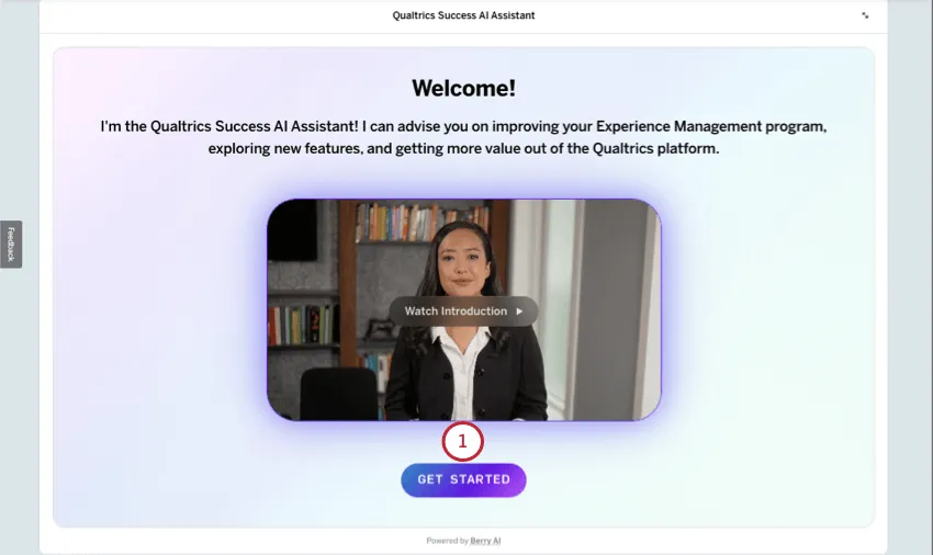 AI assistant starting with a video