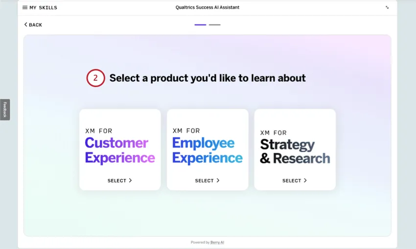 tiles for customer experience, employee experience, and strategy and research