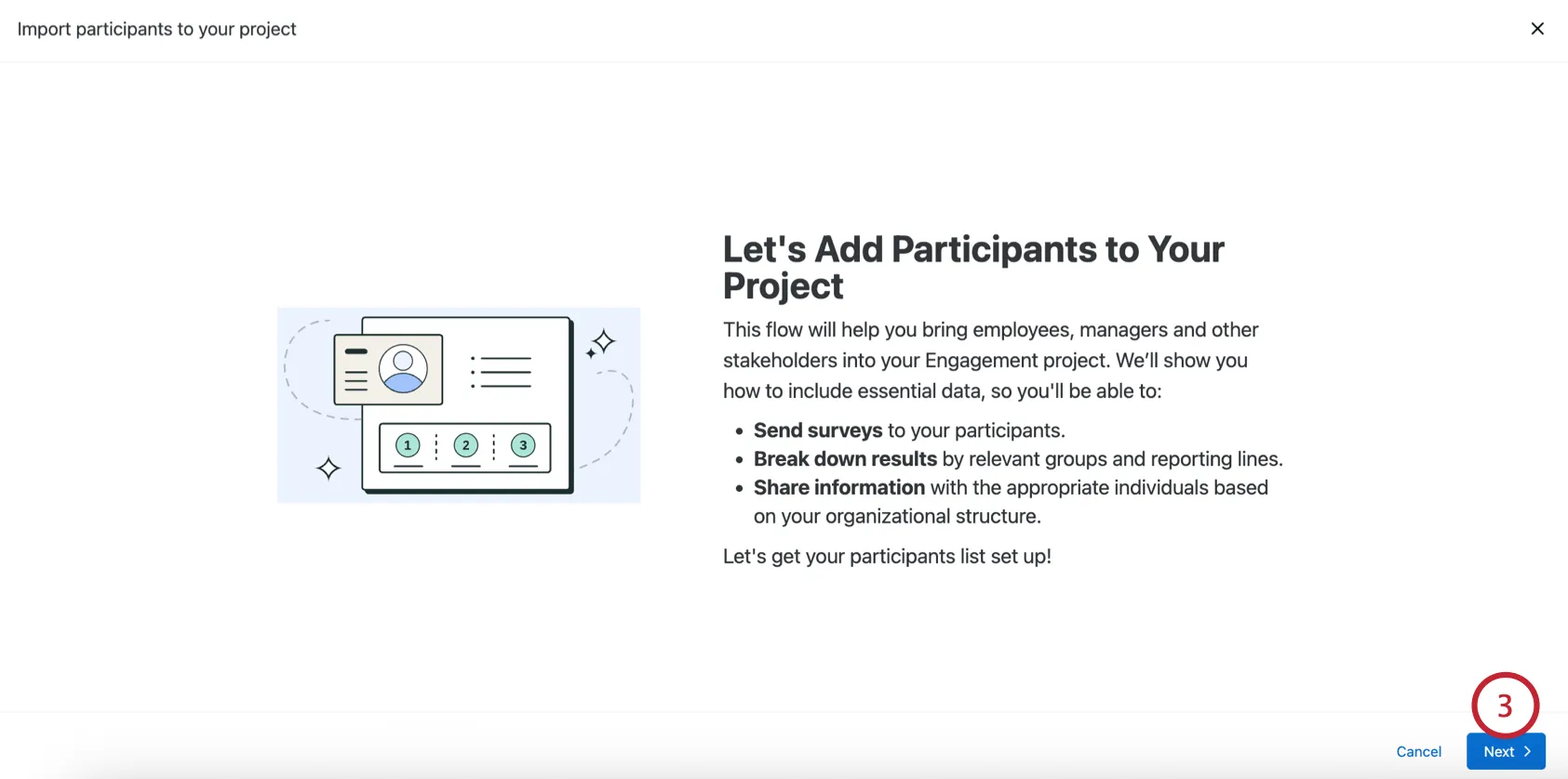 clicando em avançar