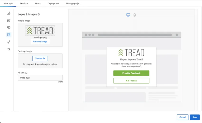 image de la fenêtre de rétroaction blanche et verte dans le nouvel éditeur daperçus de sites web