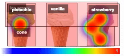 une carte thermique avec des régions où les régions sont étiquetées