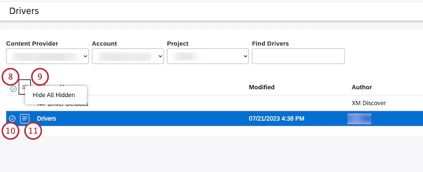 Seleccione la casilla de verificación superior para seleccionar todos los elementos. Deseleccione la casilla de verificación superior para deseleccionar todos los elementos. Deseleccione la casilla de verificación superior para deseleccionar los elementos seleccionados actualmente.