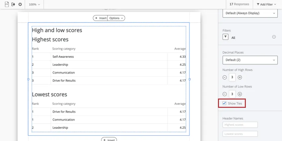 Mostrar la configuración de vínculos en el panel de edición