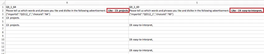 Am Ende des Kopfzeilennamens befindet sich die Stimmung – z.B. „Gefällt mir“, dann welches Wort ihnen gefallen hat.