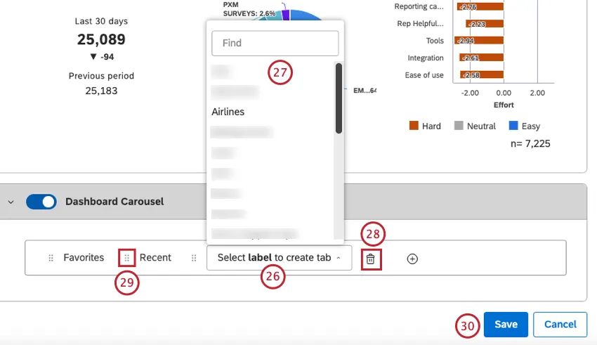 adding to the dashboard carousel