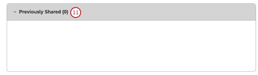 previously shared section