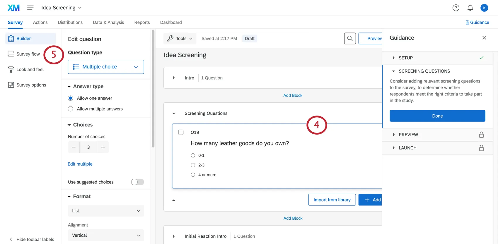 Se ha escrito una pregunta de detección en el bloque de detección.