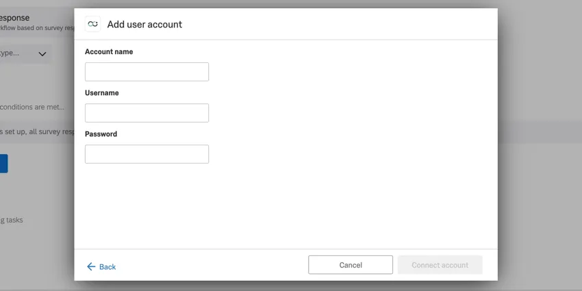 image of the add user account screen