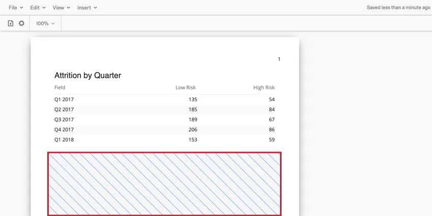 imagen de un espacio en blanco que ha sido resaltado