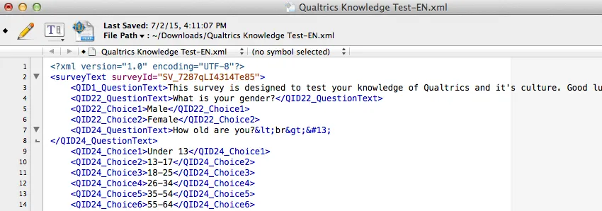 Un doc xml de traducciones