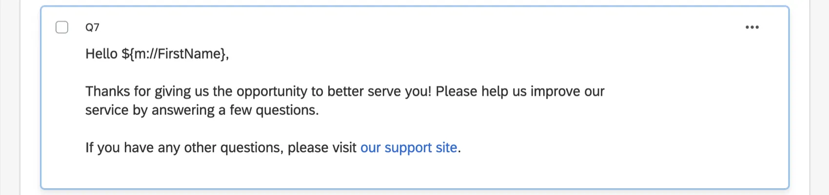 Hyperlinked text is shown in the question text in blue