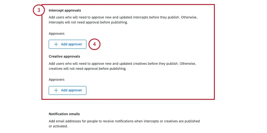 approval section of page