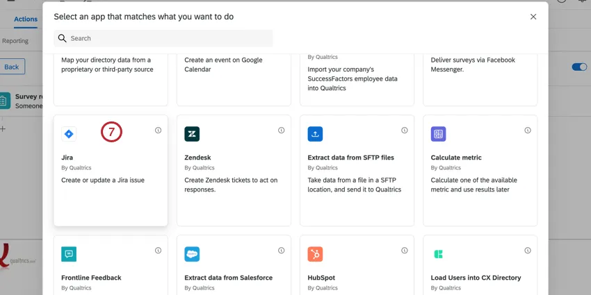 Seleccionar la tarea de Jira
