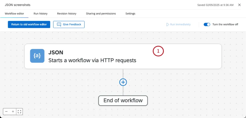 selecting the JSON event