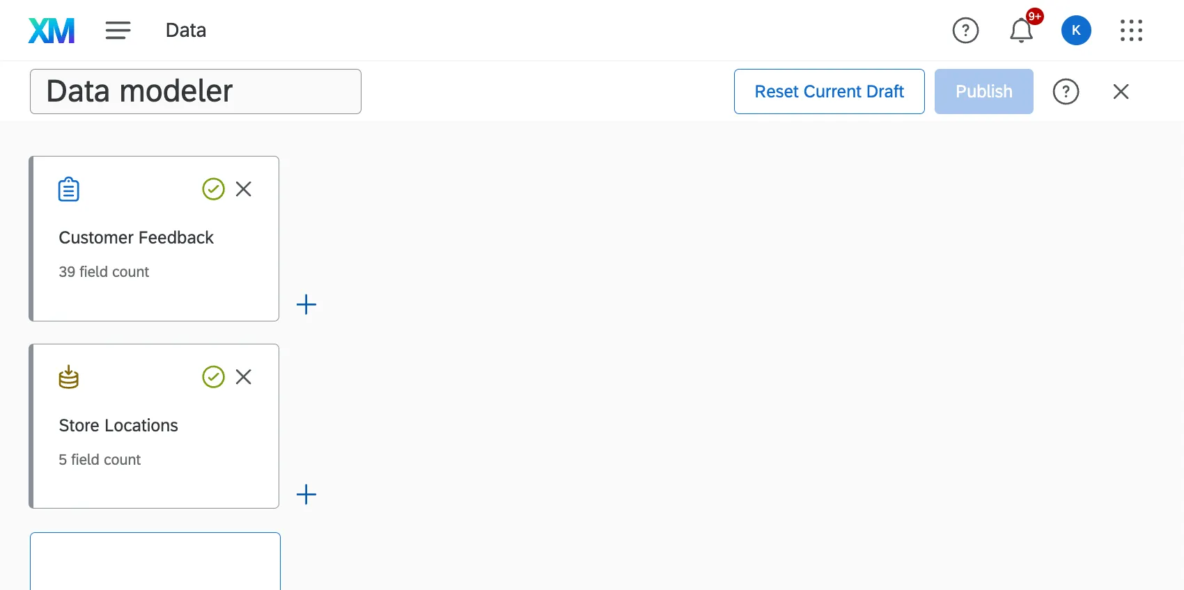 a customer feedback survey and then a store locations project