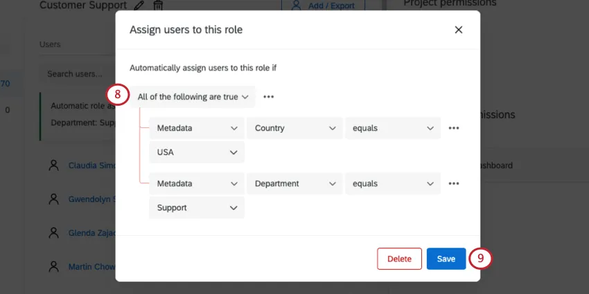 Finishing up conditions