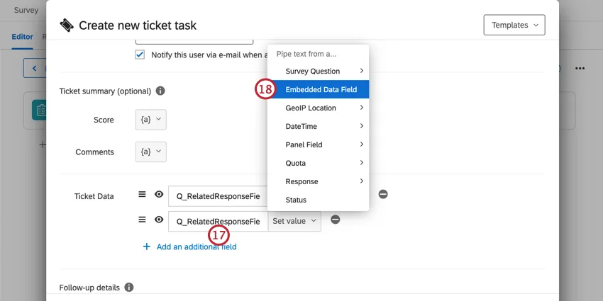 adding ticket data continued