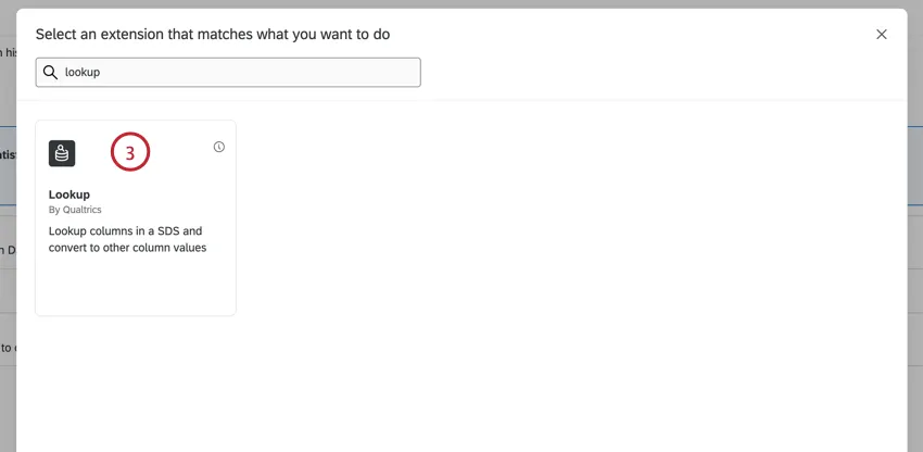 selecting the lookup task