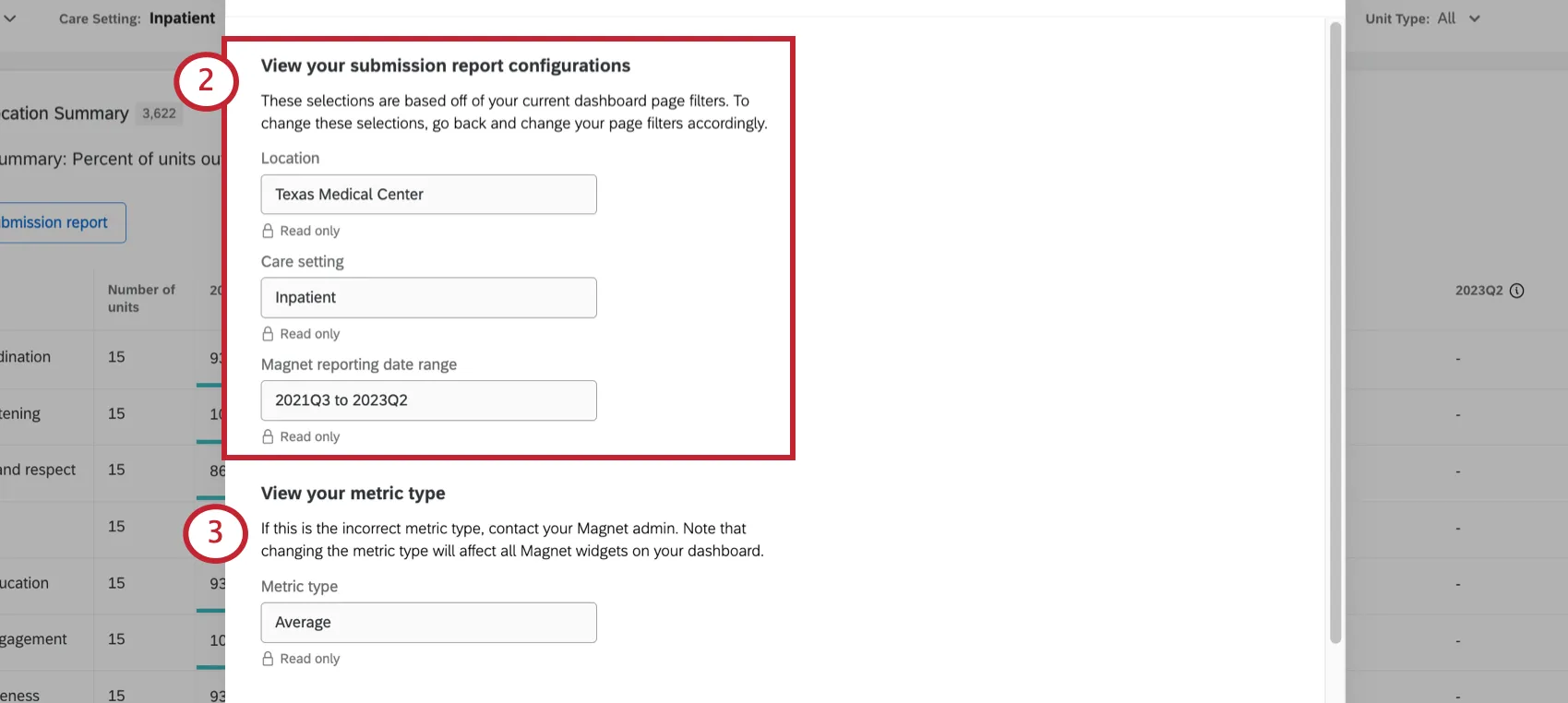 New modal opens where there are fields for location, care setting, and so on