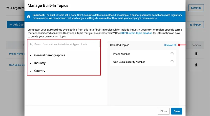 List of topics by industry
