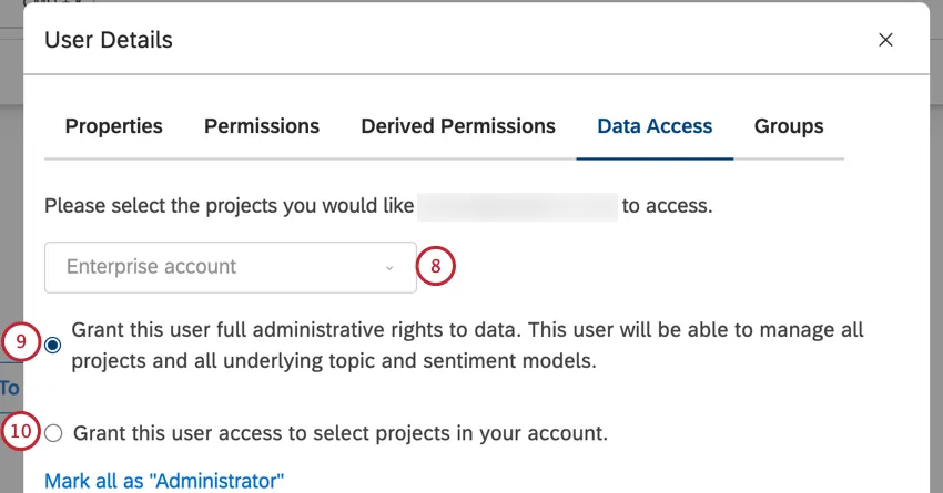 choosing data permissions