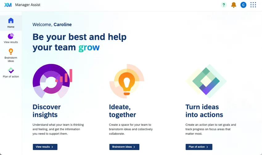 manager assist home page