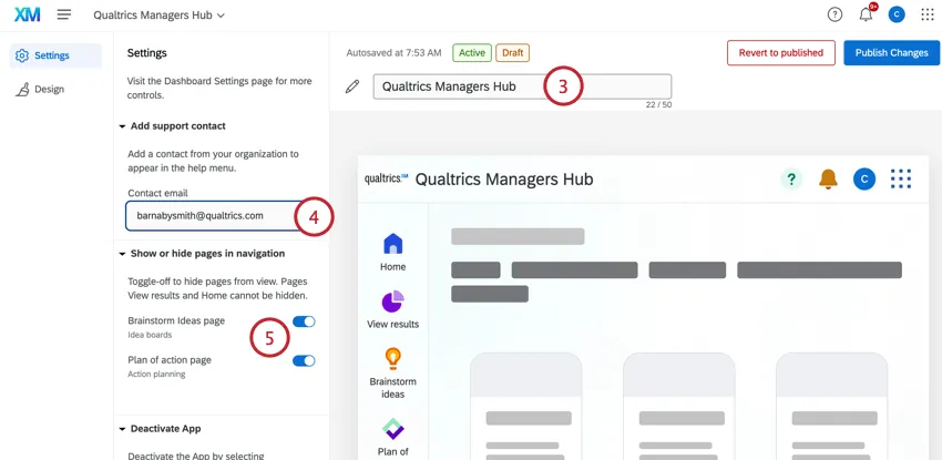 personalizzazione di manager assist