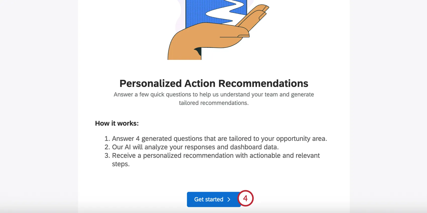 clicking "Get Started"