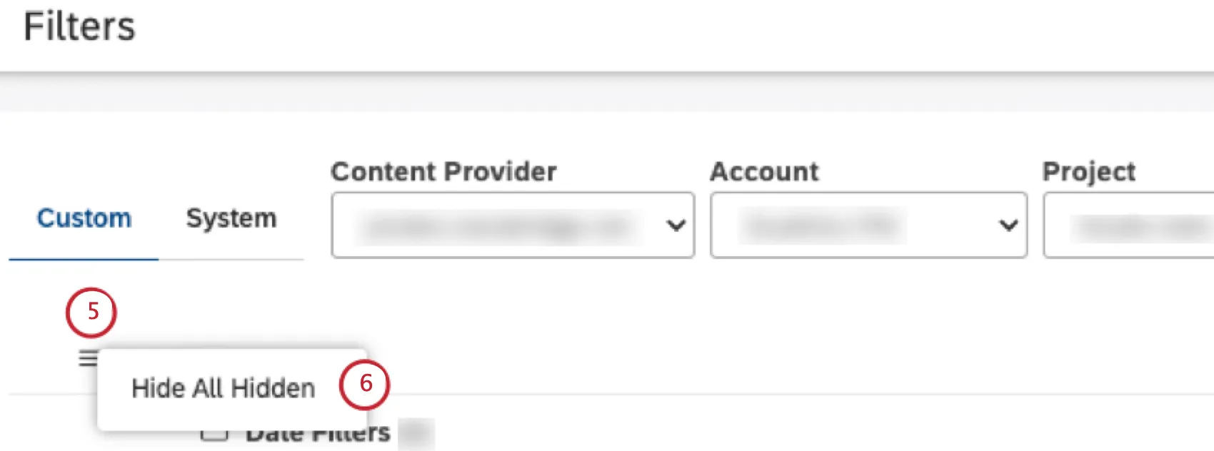 Haga clic en Ocultar todo lo oculto para ocultar los elementos ocultos