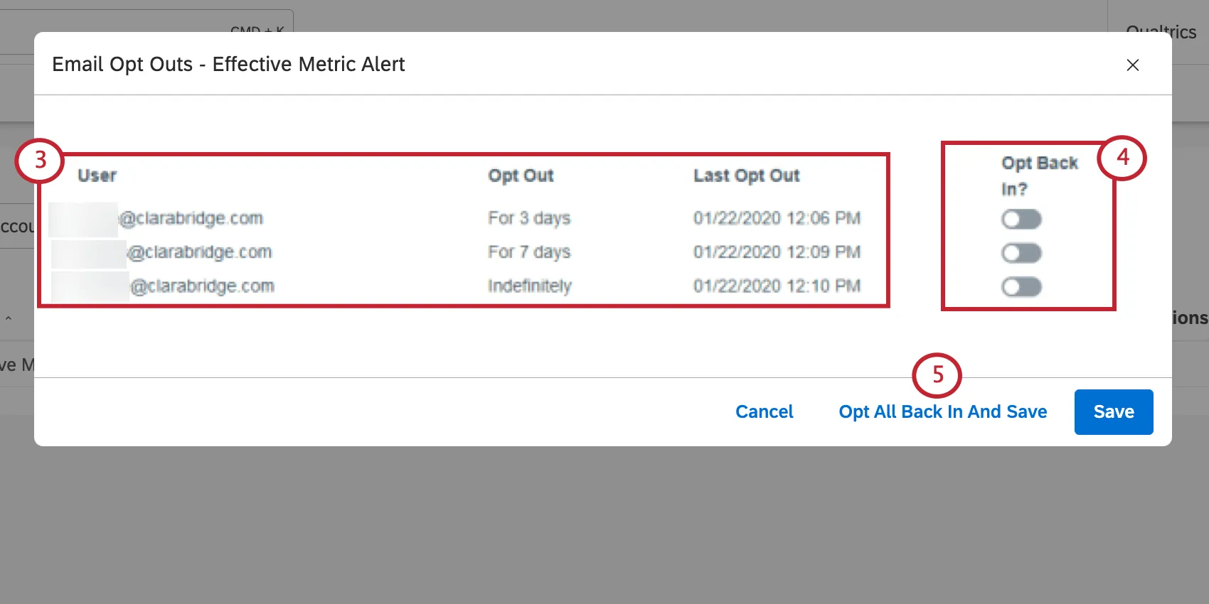 new window where opt outs are handled