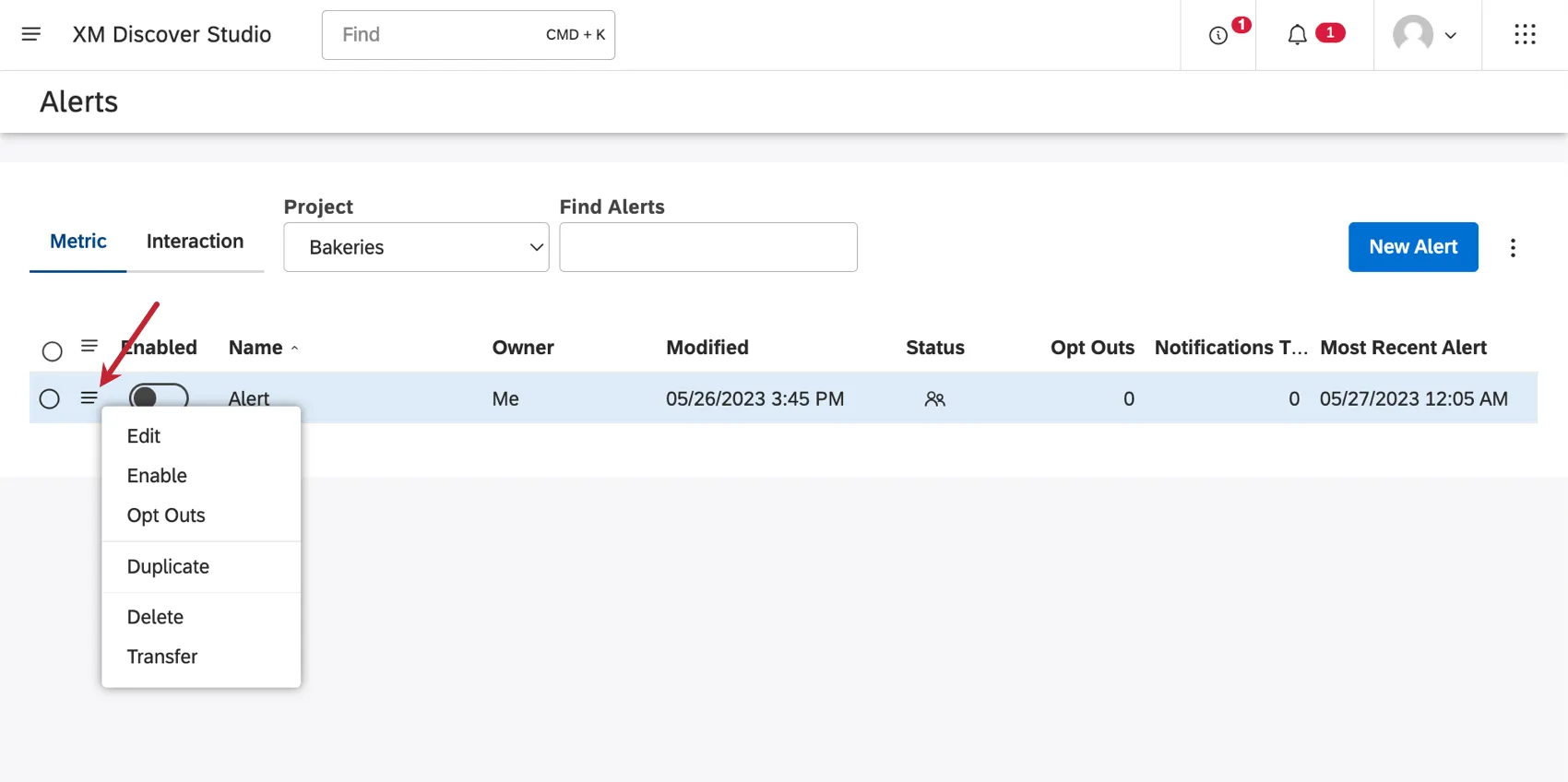 3-zeiliges Hamburger-Dropdown aufgeklappt