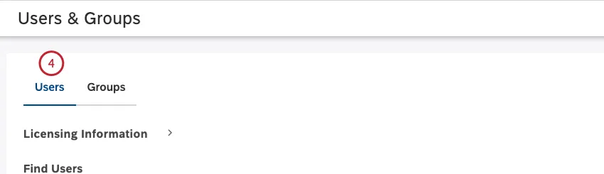 Klicken Sie auf die Registerkarte Benutzer.