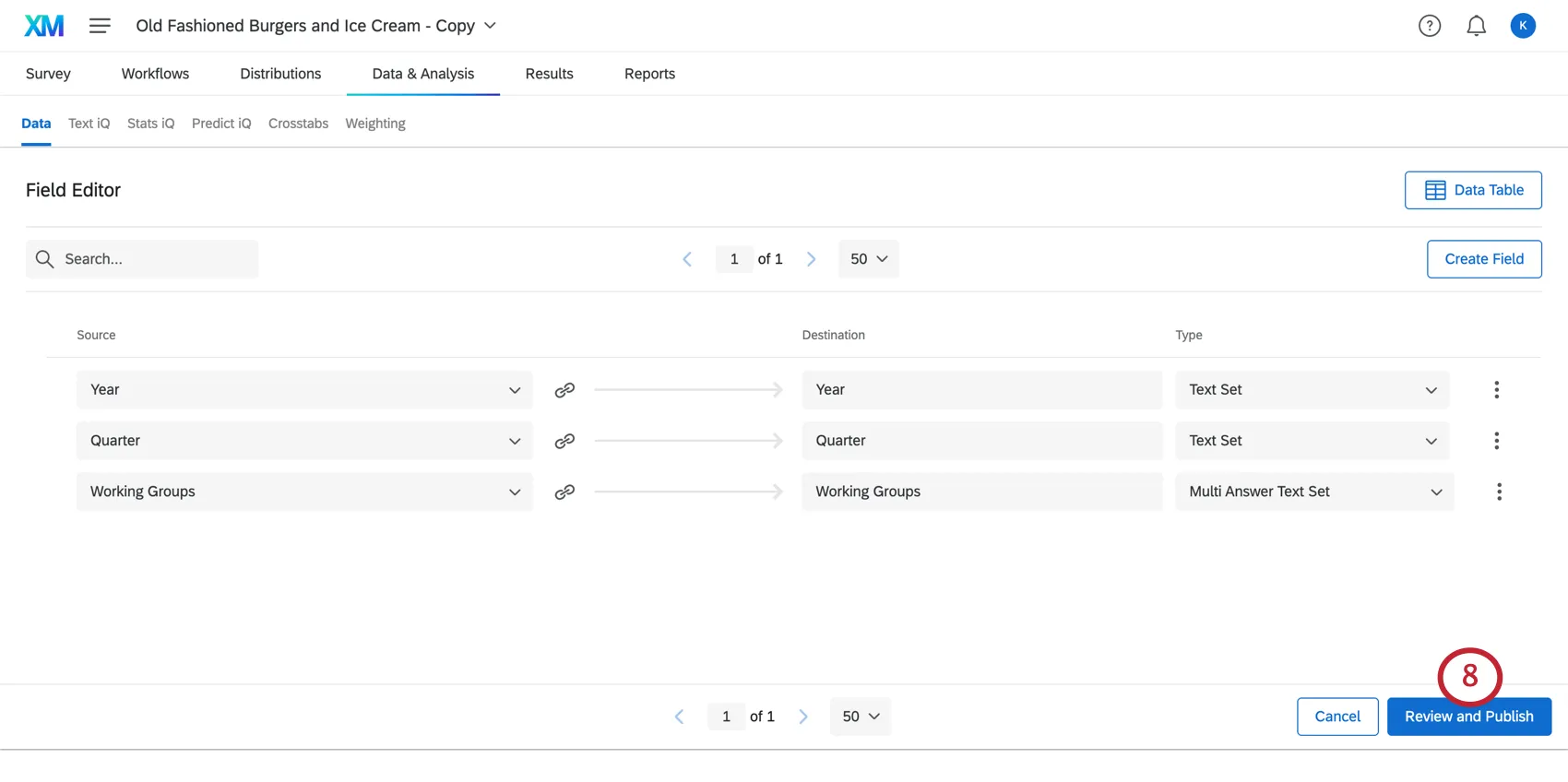 Image of the field editor