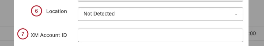 Select the user’s location from the Location menu.