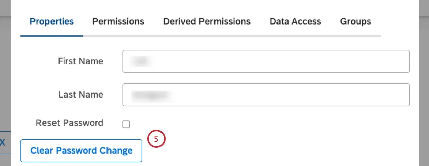 Clear Password Change