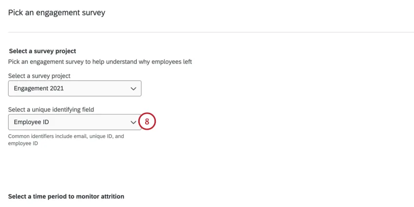 choosing the unique ID field for engagement